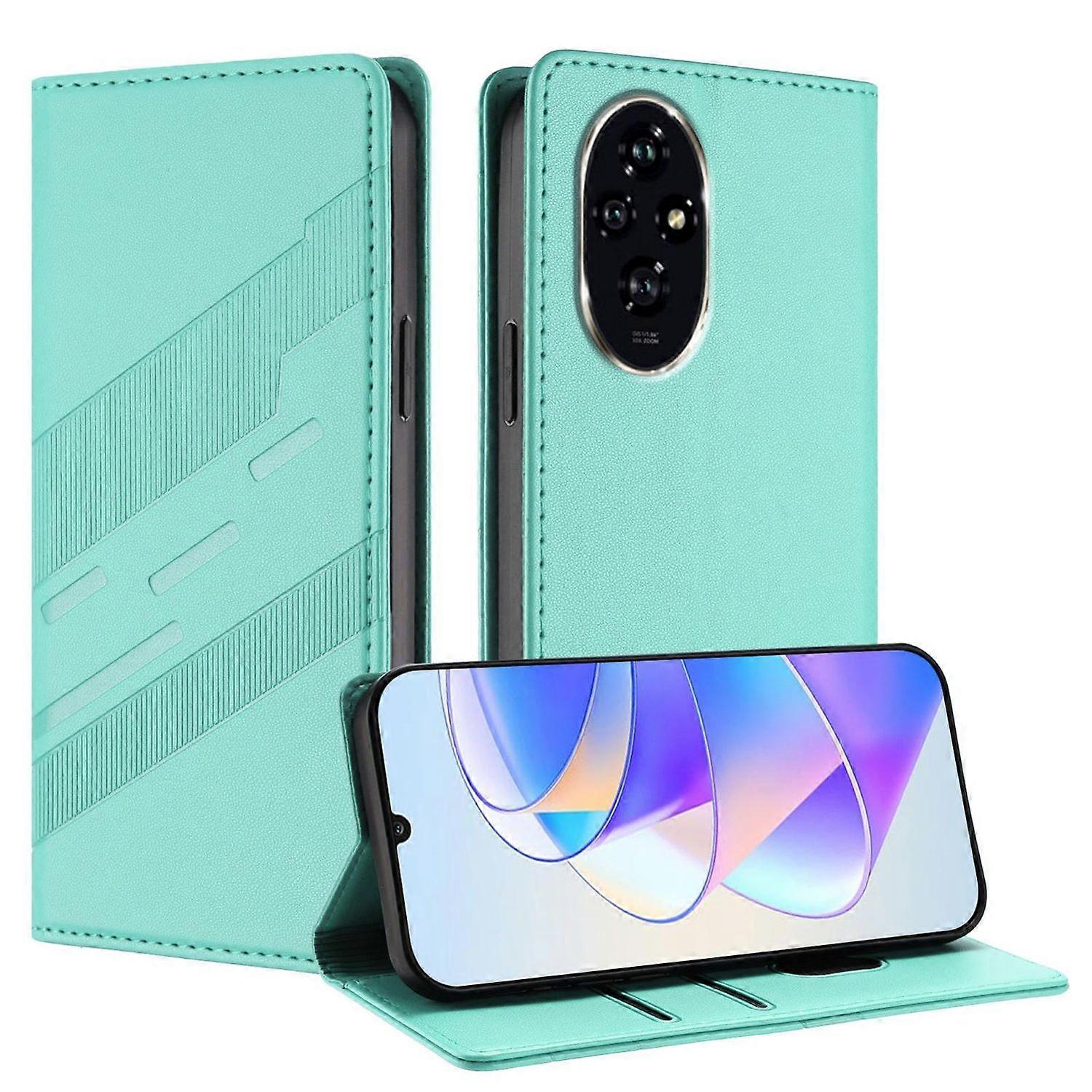 Embossed Wallet PU Case For Honor 200 Pro