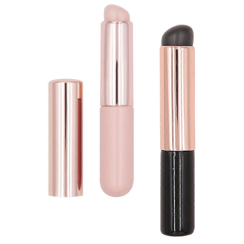 Silicone Nail Brush Applicator for Nail Art 2Pcs Powder Brushes