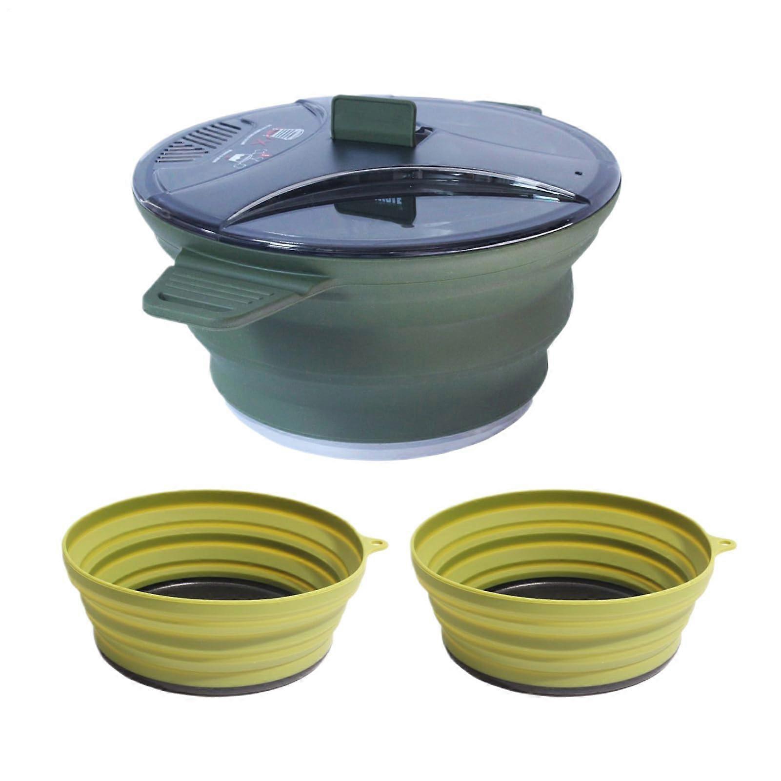 Camping Cookware Sets, Folding Camping Cookware Kit, HeatResistant Stainless Steel, Portable RV And Backpacking Dishes