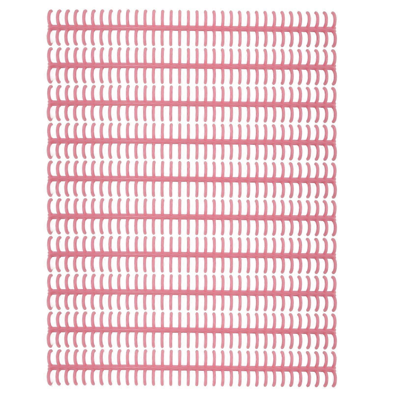 10PCS 34 Hole Binding Spine Plastic Split Loose Leaf Rings Detachable Binding Loop 12mm Diameter Pink
