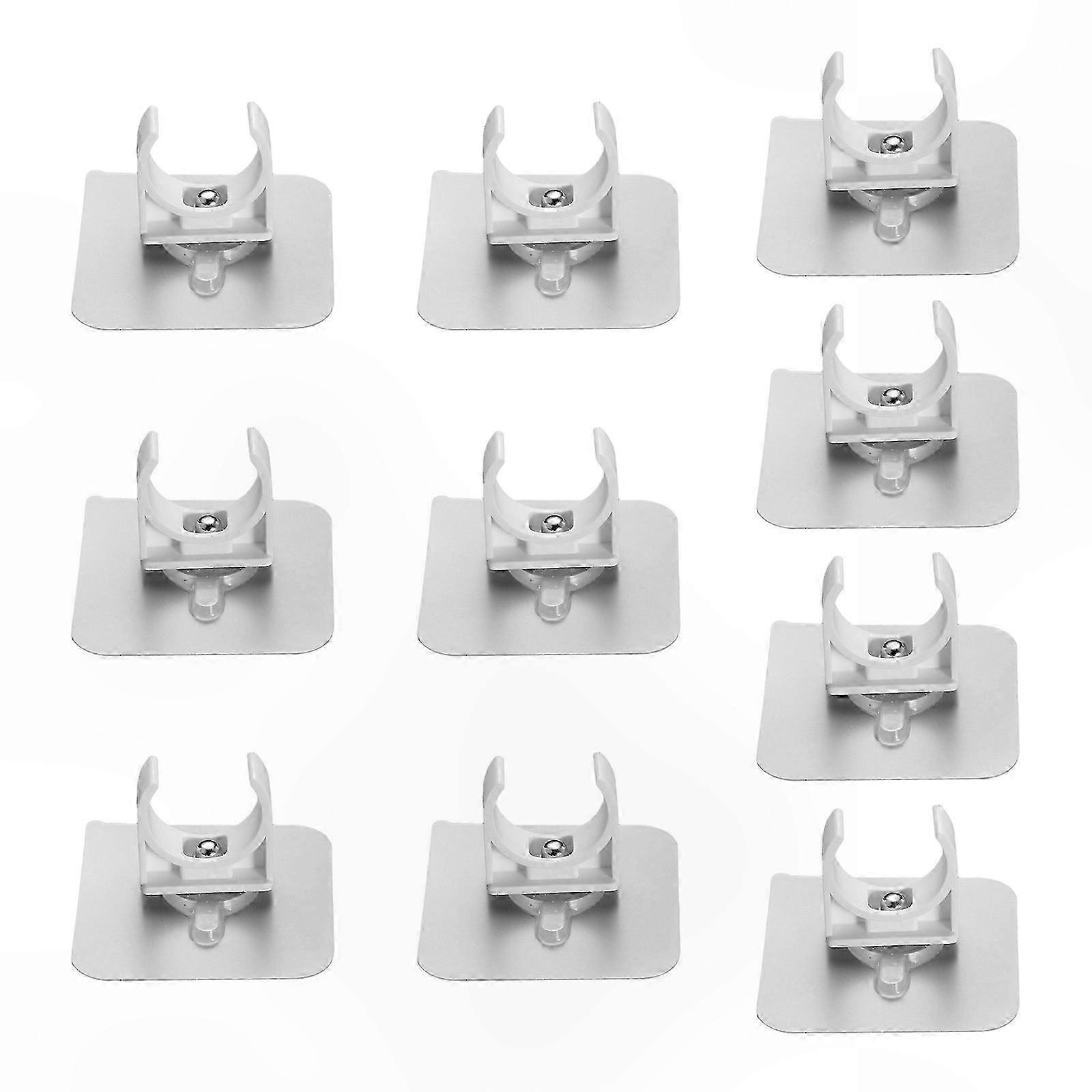 10-Pack Durable PVC Pipe Wall Brackets for Secure Installation and Enhanced Support Clamps