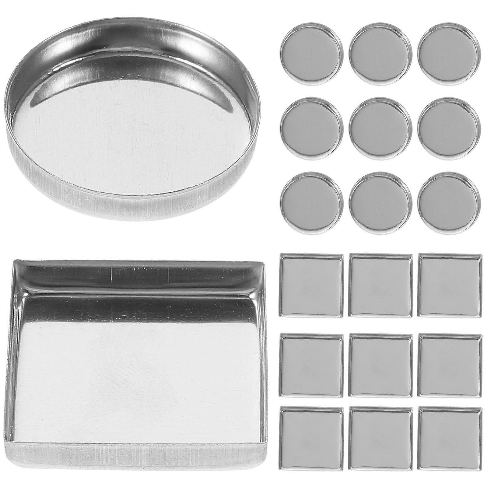Empty Makeup Palette Pan for Storing 30Pcs Metal Eyeshadow Accessory