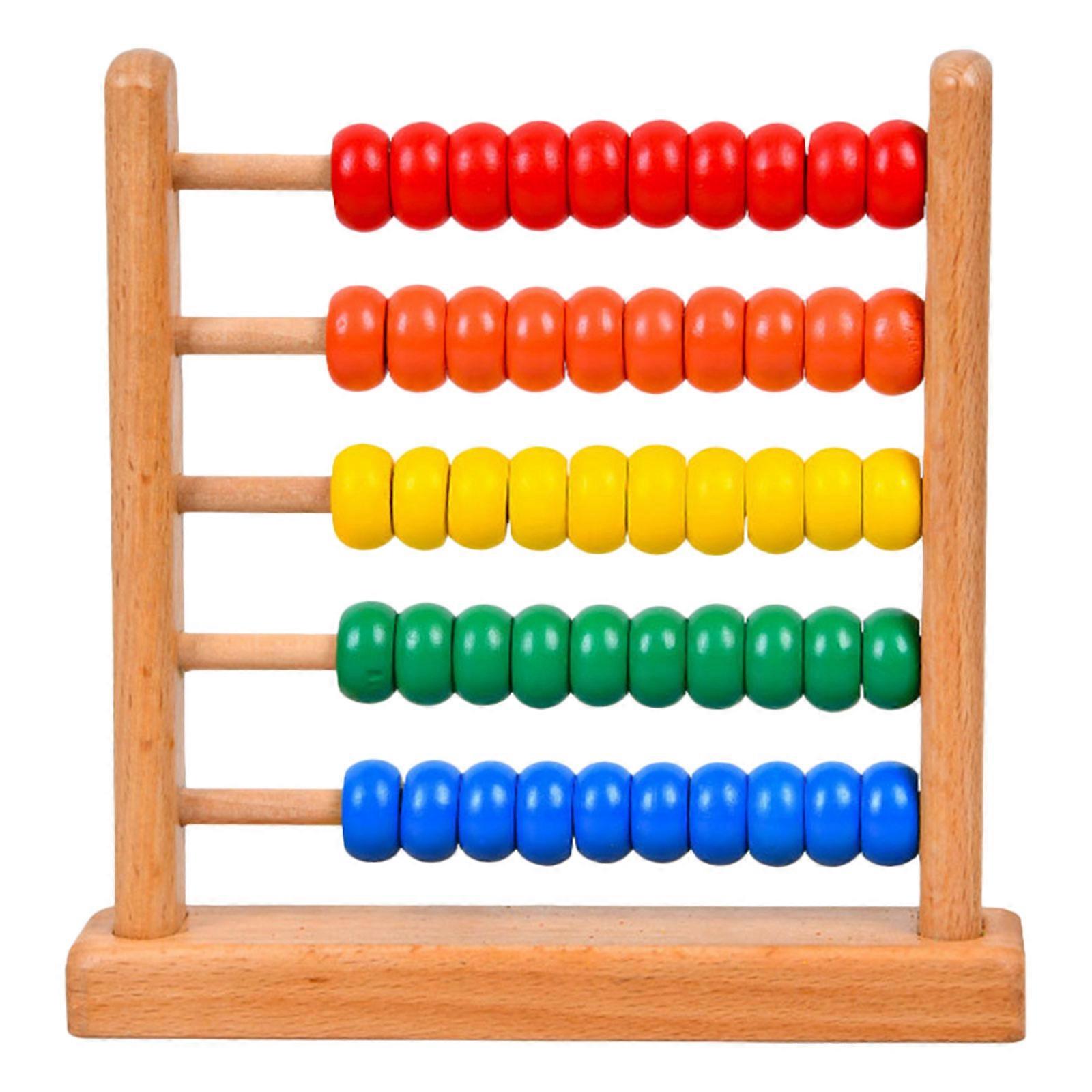 Educational Wooden Abacus Toy for Kids Math Learning Use 4Pcs
