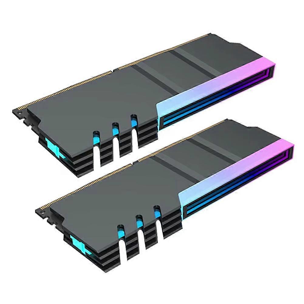 Computer DDR4 DDR5 5V ARGB Sync Speichermodul Kühler PC RGB Bunte Ram Kühler Kühlkörper Kühlung Shim Armor Schwarz