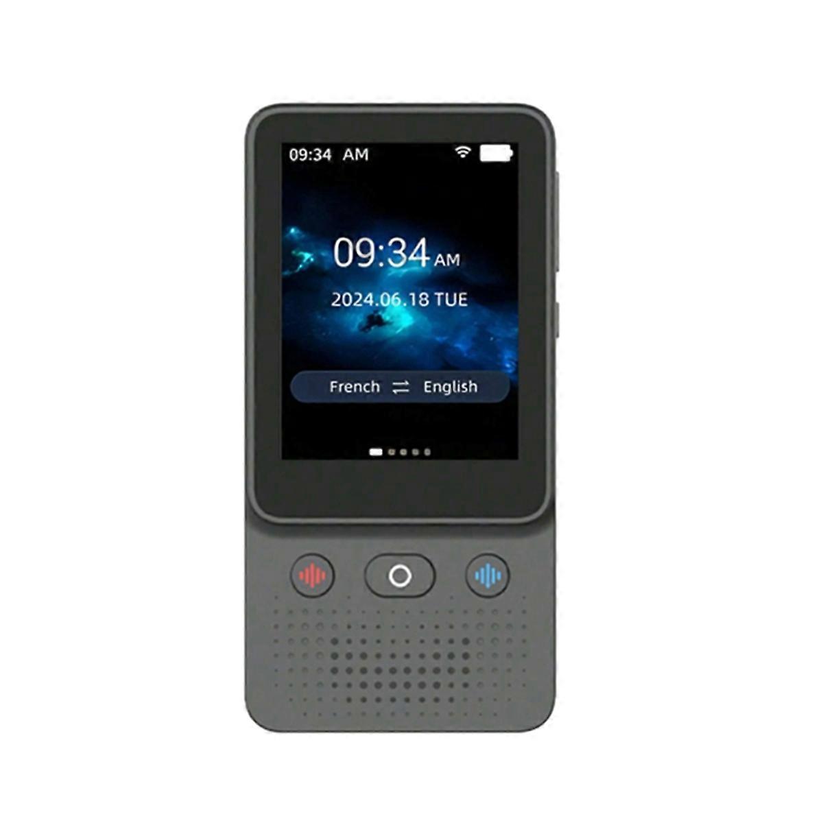 T21 Real-Time Translator with HD Screen 138 Online Languages 17 Offline Languages WIFI 2.4G AI Voice