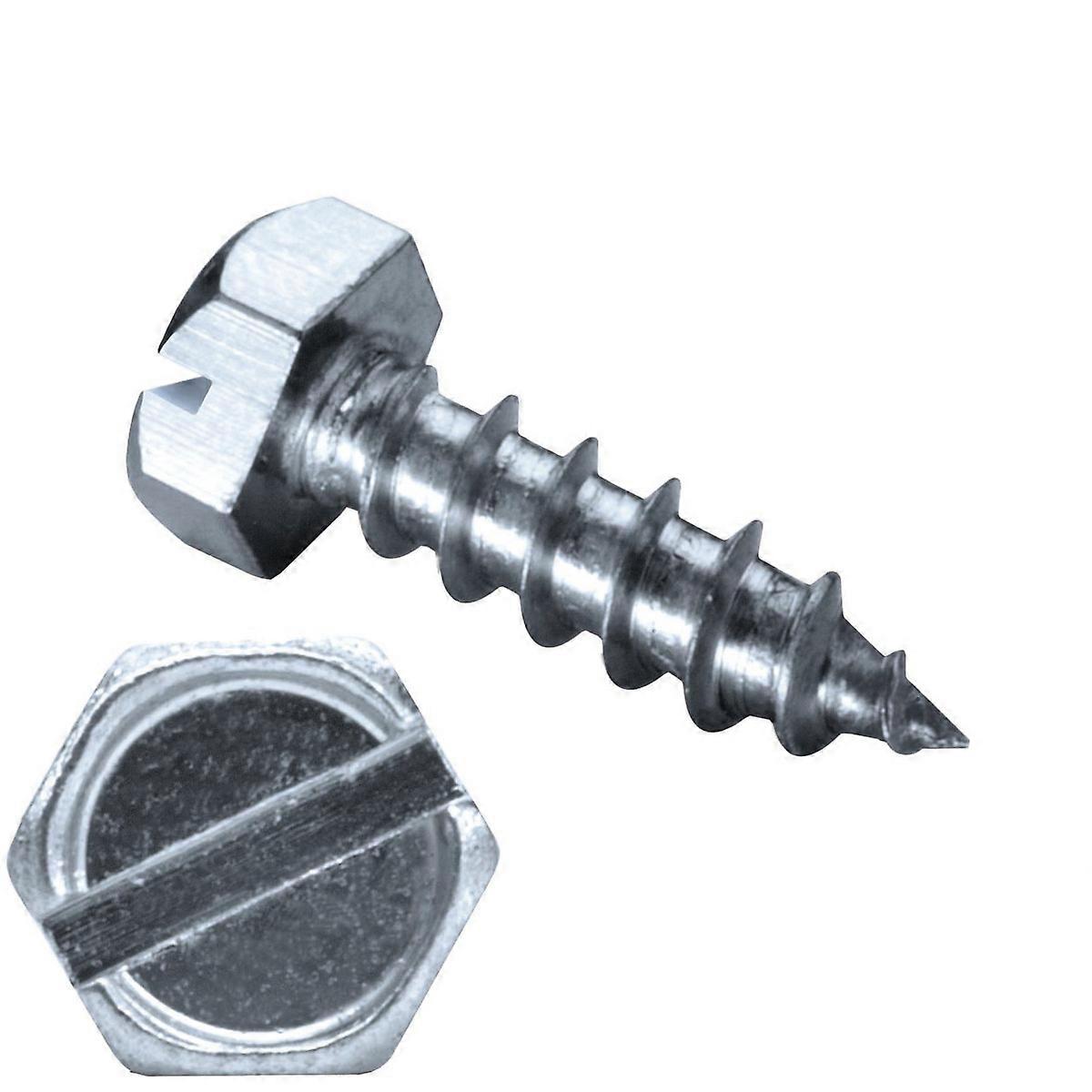 GOEBEL - 1000 x Hexagon Head Self Tapping Screws (Ø x L) 4,8 x 16 mm Steel Galvanized -  ISO1479 DIN7976 - 2010148160