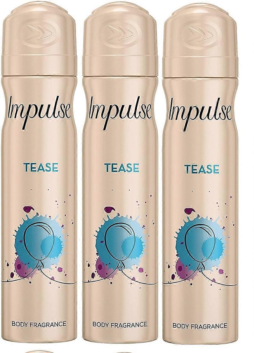 3 desodorante corporal en spray Impulse de 75 ml - Tease