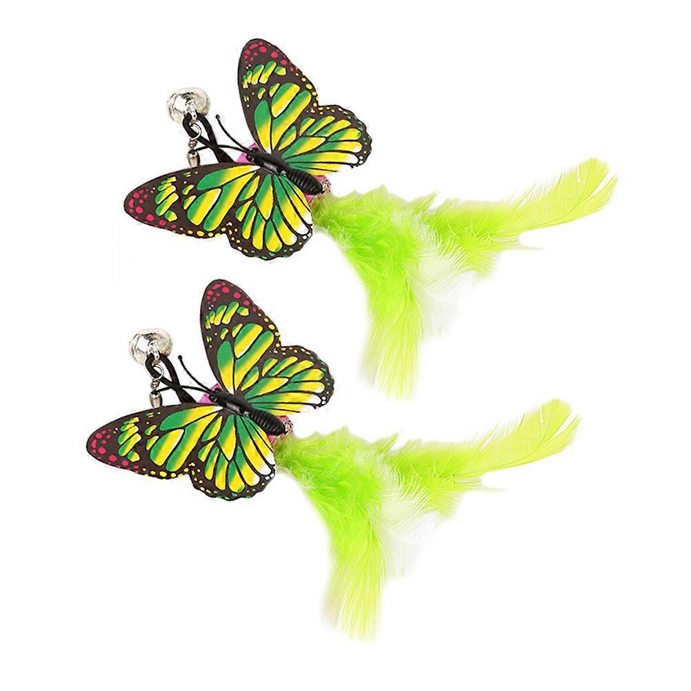Funny Cat Toys Assorted Color Butterfly-shaped 4 Pcs Perfect For Entertaining Cats And Pet Owners
