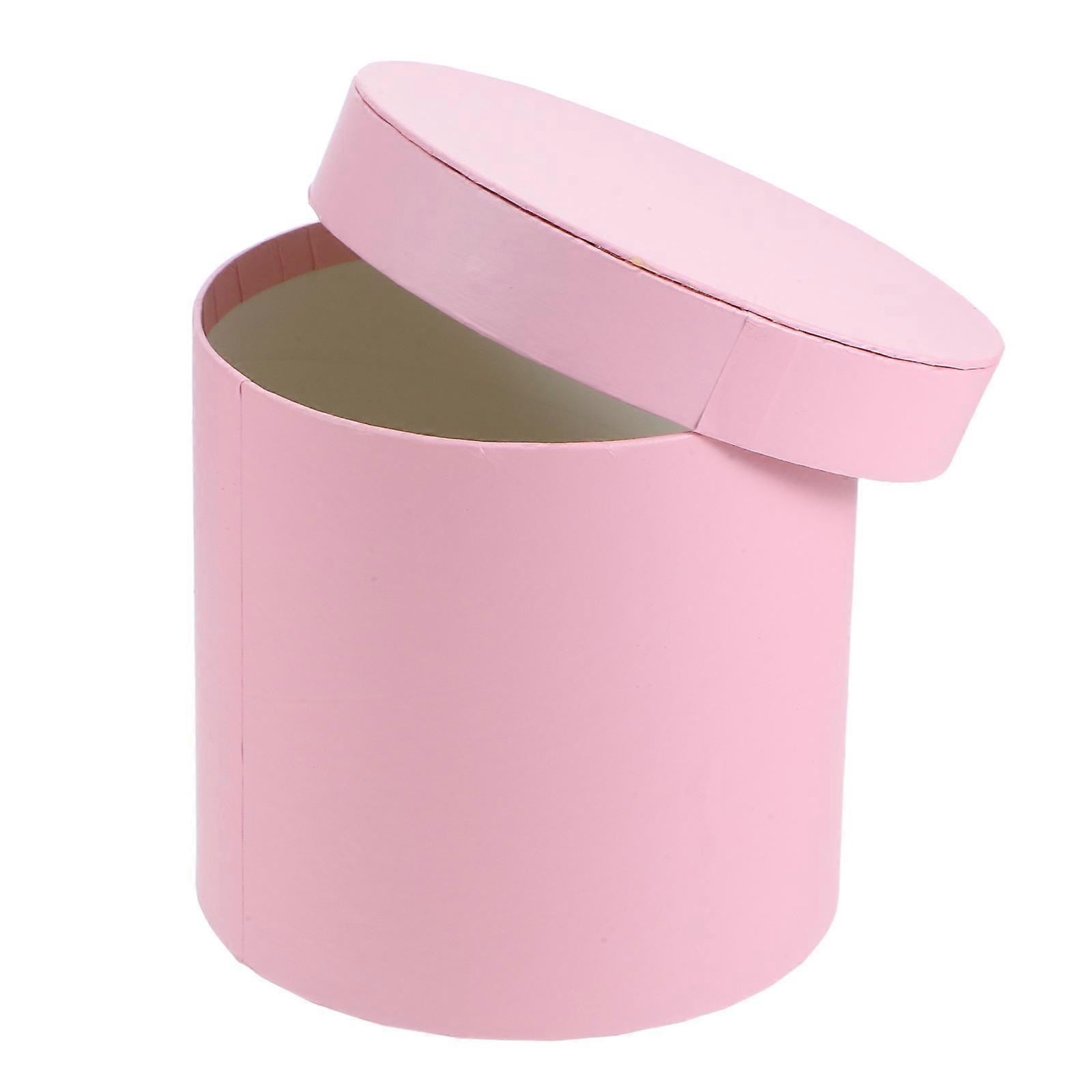 Flowers Paper Boxes Paperboard Round Flower Bucket for Party 4Pcs