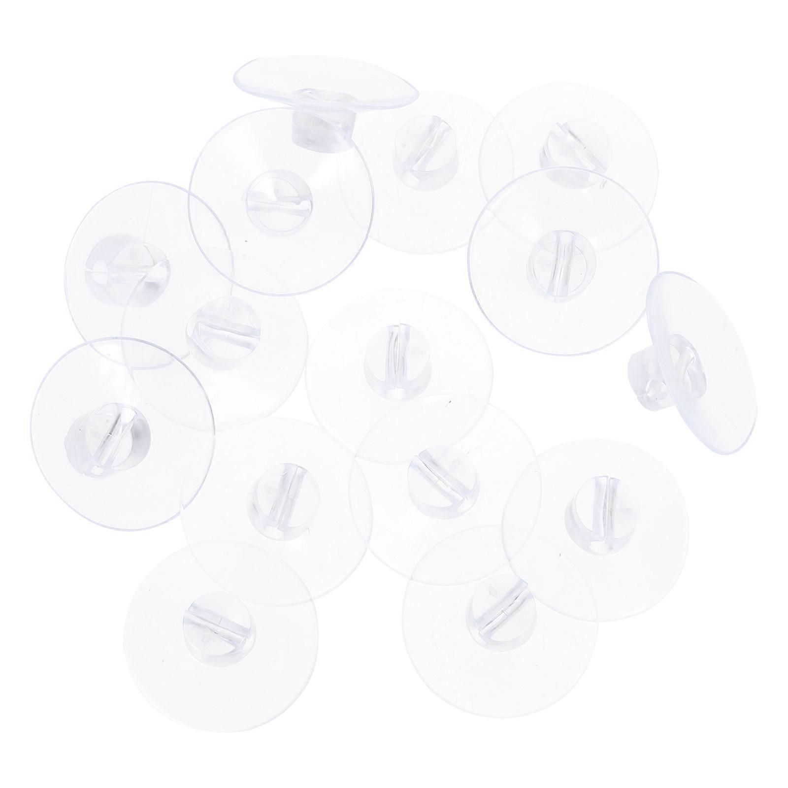 Transparent Suction Cup Clips Set Of 60Pcs For Wall Mounting Light Strings Effective Wire Organization To Prevent Trip Hazards