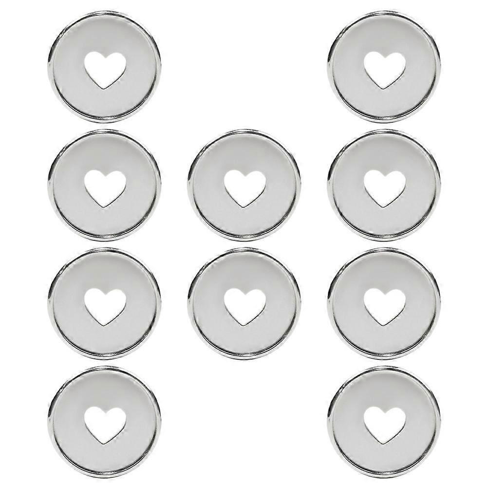 Binder Discs Silver for Student Use 30Pcs Plastic Loose-Leaf Binding Buckles