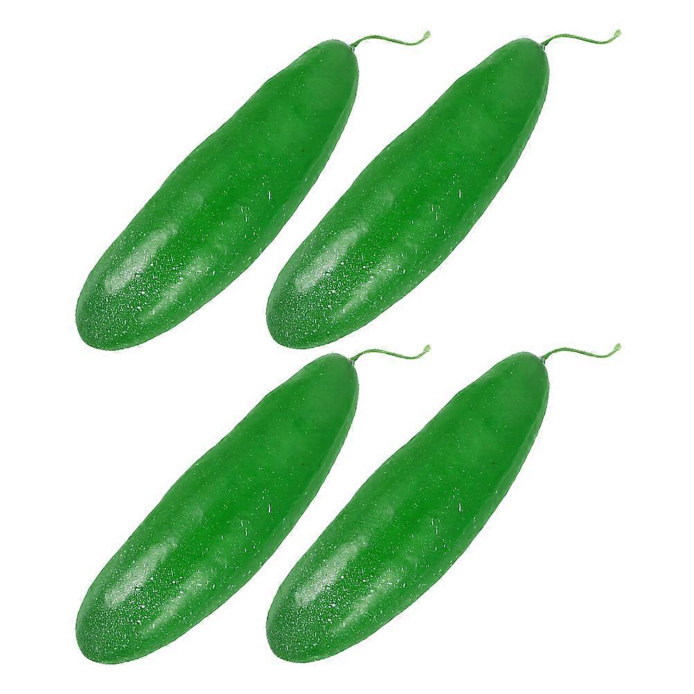 Simulated Vegetables Cucumber Model for Decoration 20Pcs Green Plastic
