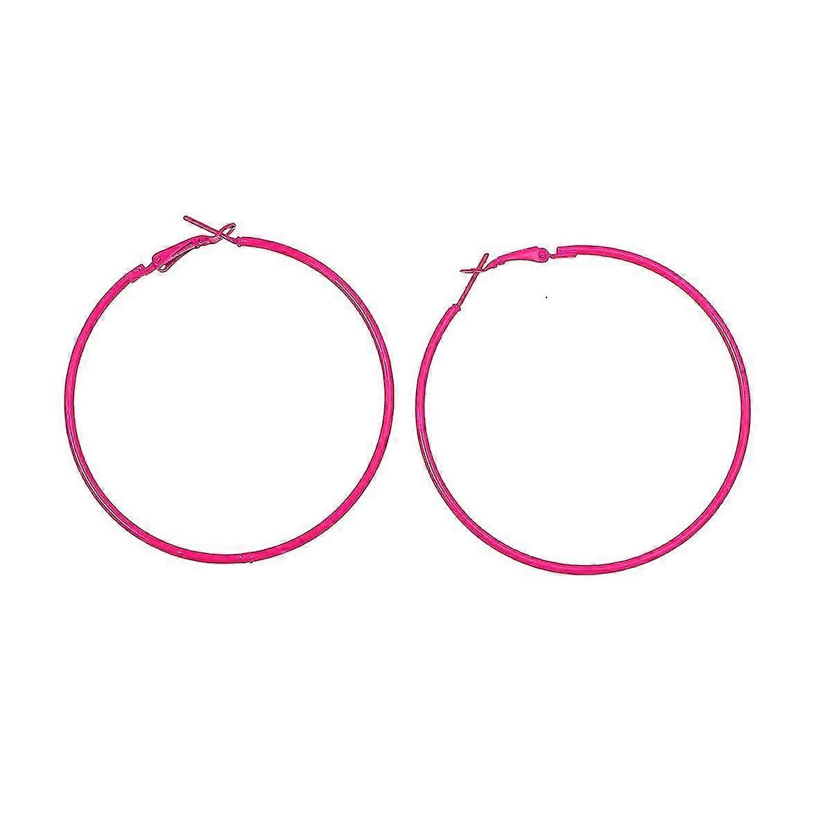 עגילי רטרו עגילי חישוק גדולים עגילי חישוק מפלסטיק עגילי עגיל לאומי