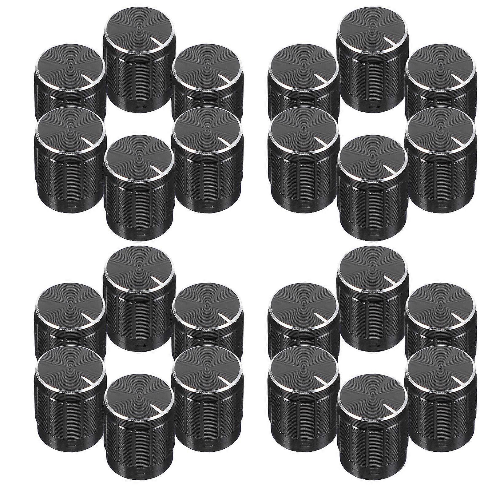 Black Potentiometer Volume Control Knobs for Adjustable Rotate Button 72Pcs