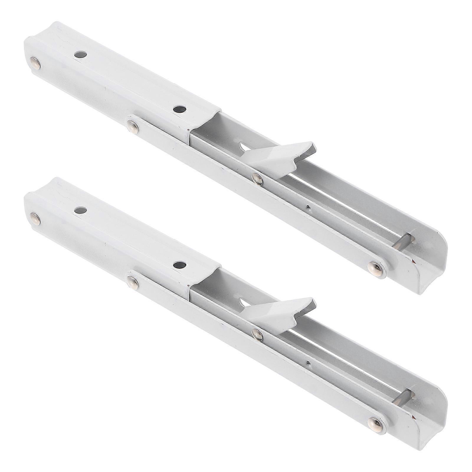 Folding Shelf Brackets 10 Inch Stainless Steel Triangle Support Wall Organization 4 Pcs