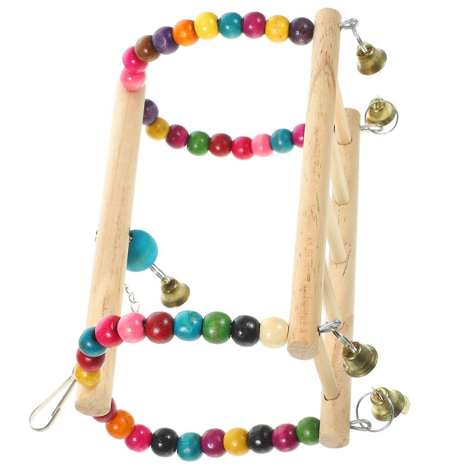 5Pcs Parrot Cage Accessory Swing Toy For Chewing Coordination Development Hanging Design