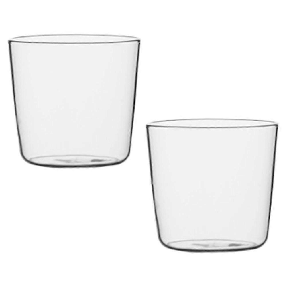 4Pcs Transparent Glass Cold Water Cups for Beverage Serving