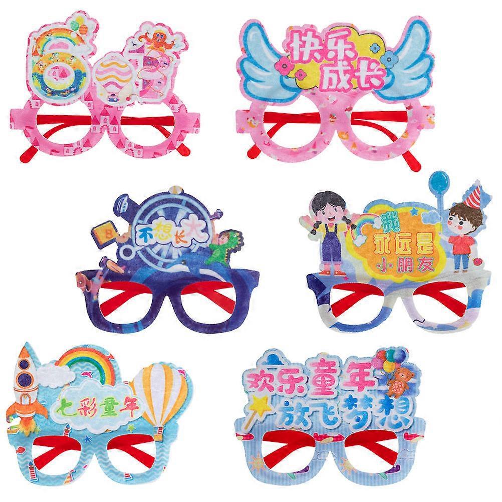 Funny Decorative Glasses Frame 18 Pcs Kids Size Unique Shape Ideal For Fancy Dress Party And Children's Day