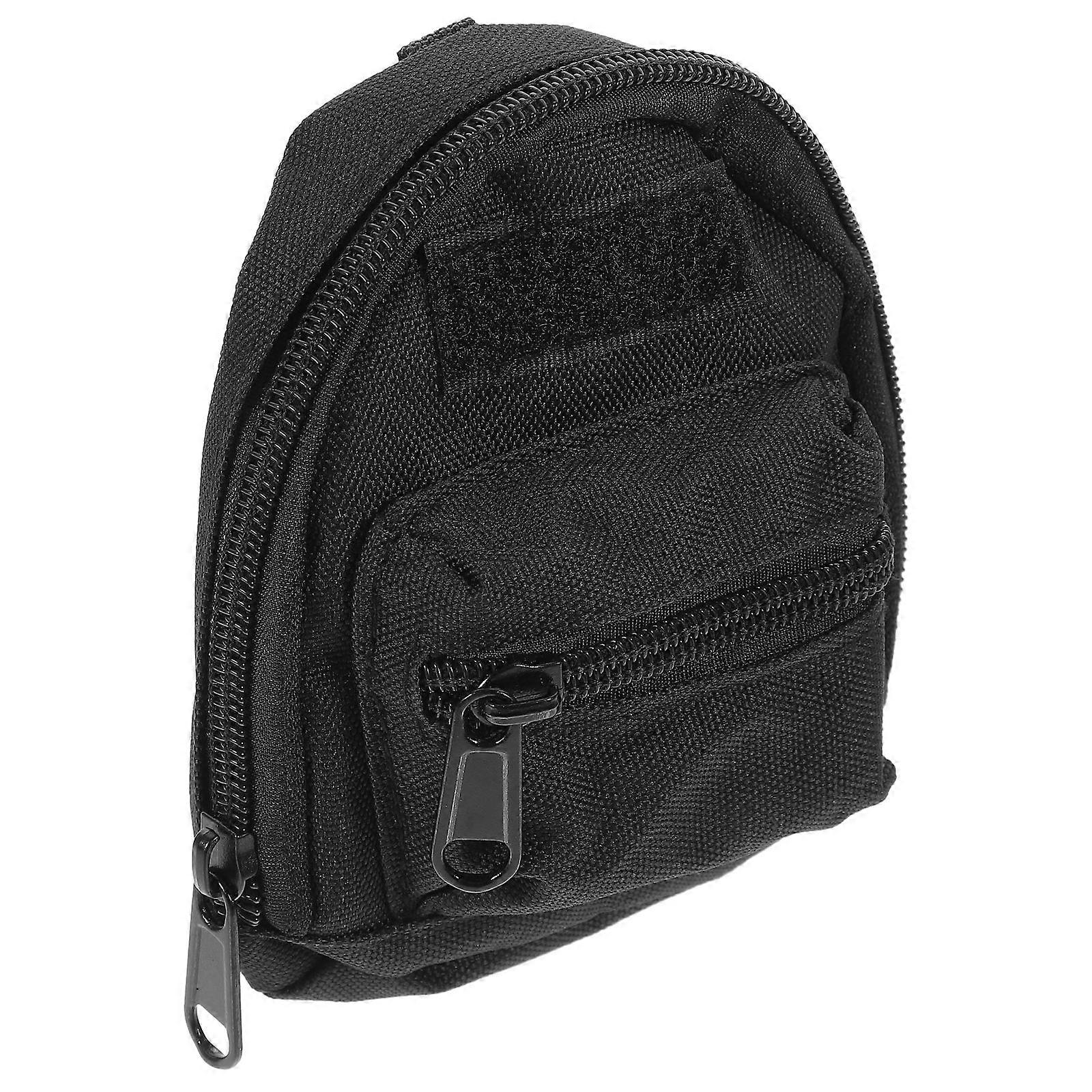 Mini Pouch For Coins And Cards Designed For Daily Use And Traveling In Black Color 2Pcs