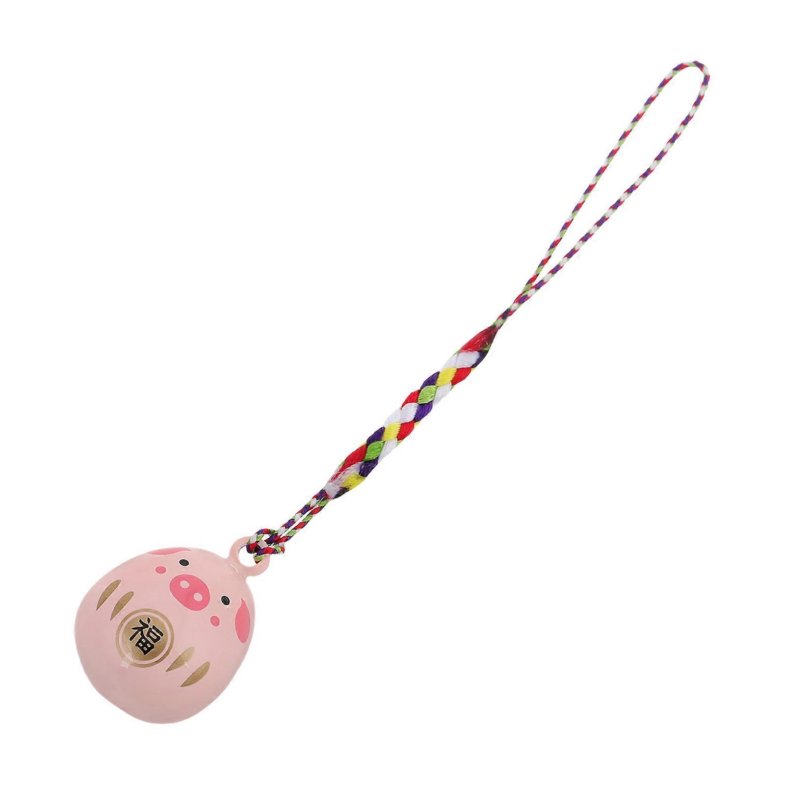 Pink Brass Bell Hanging Pendant for Creative Decor with 2Pcs Set