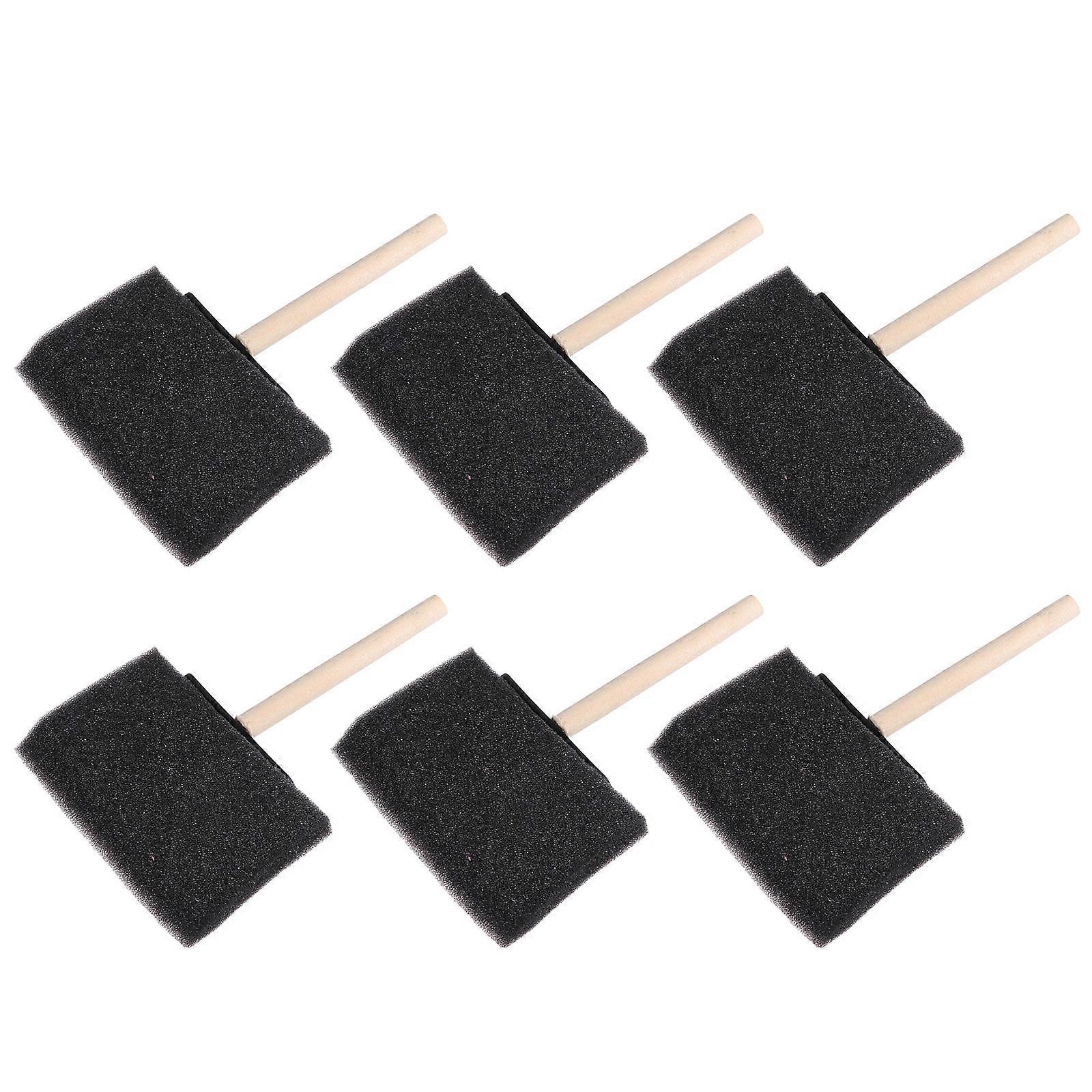 Sponge Painting Brush Set for Drawing with Wood Handle 40Pcs