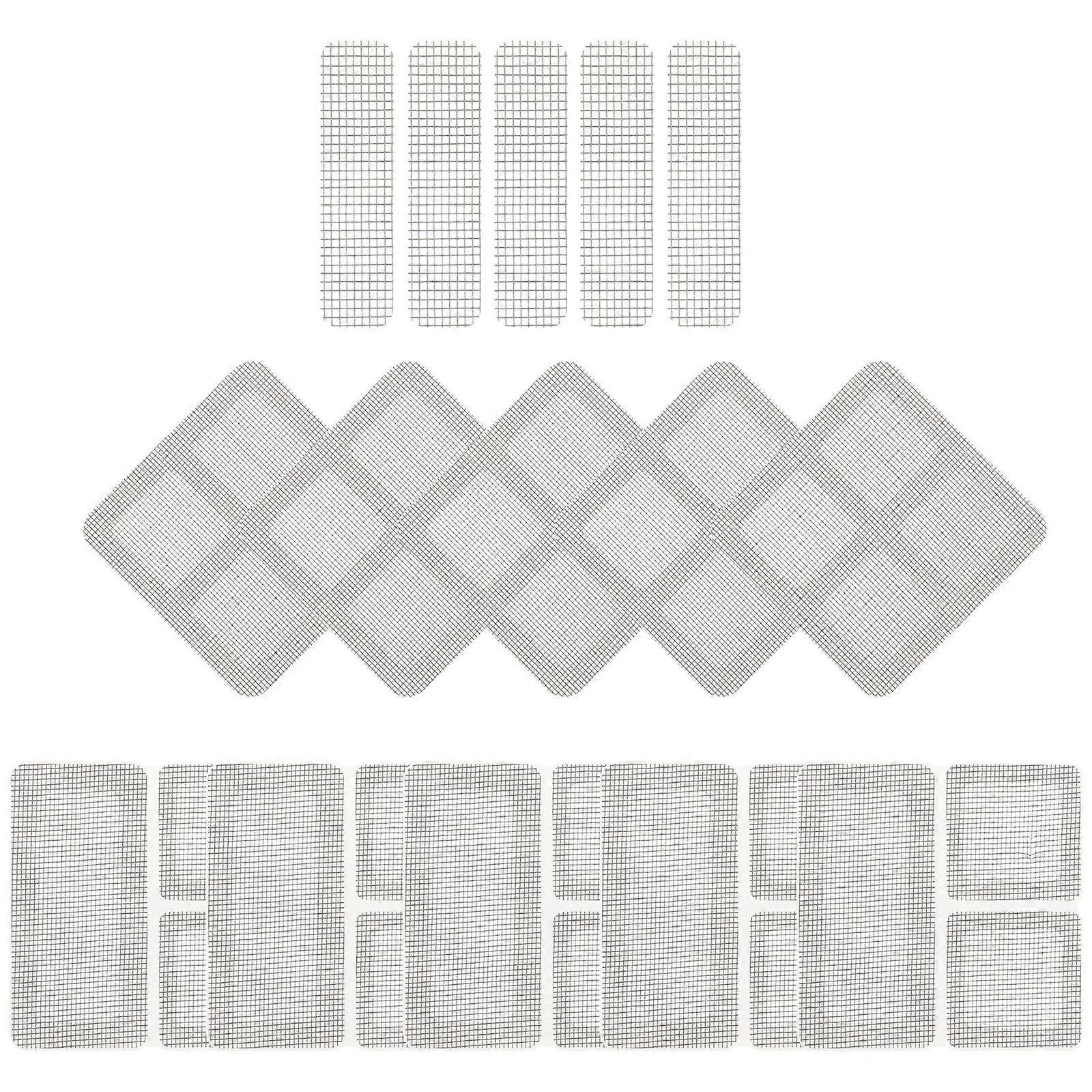 Window Screen Patch Mesh Screen Repair for Home Use 30 Sheets Nylon Grey