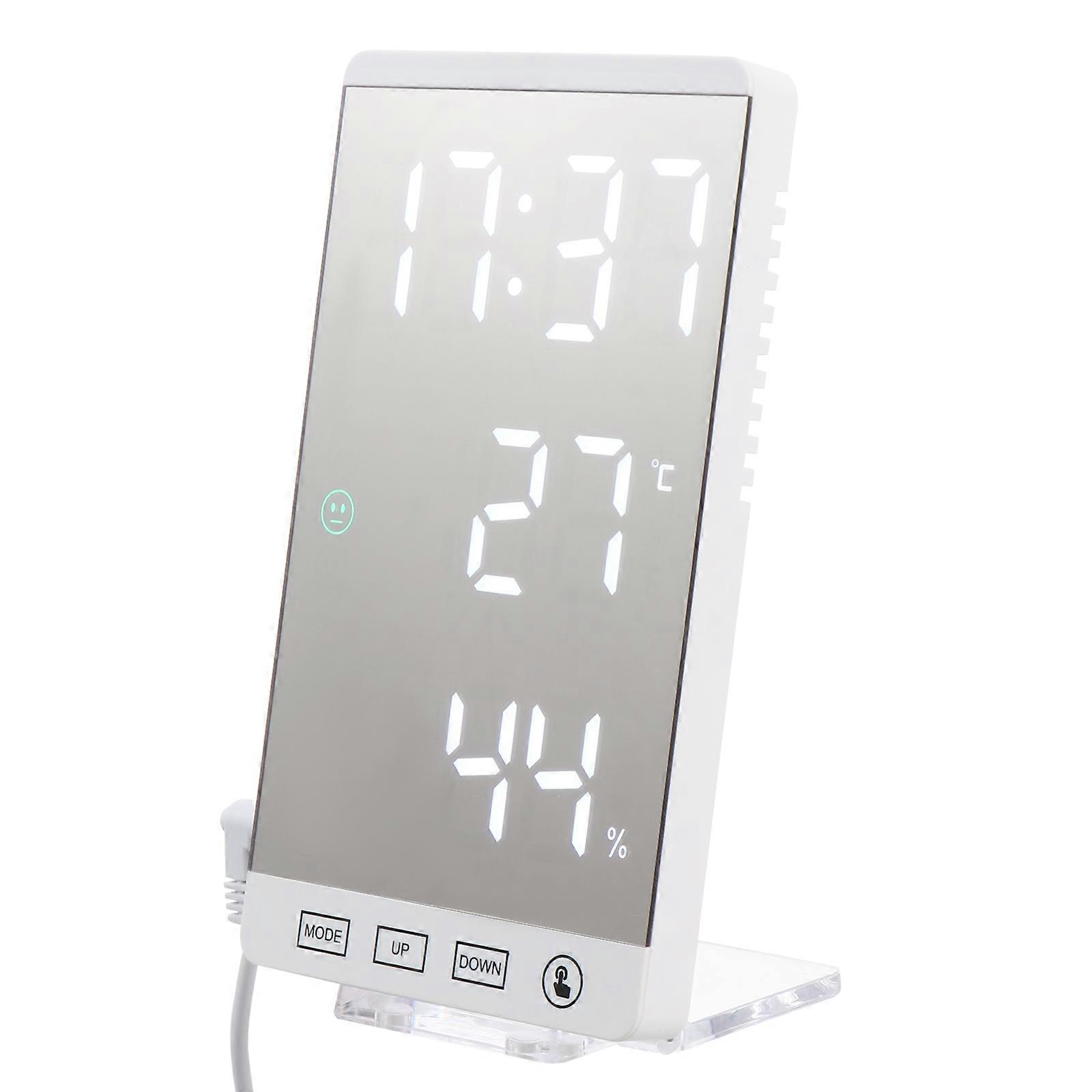 Multifunctional Bedroom Clock LED Alarm Clock with Temperature Display 7Pcs
