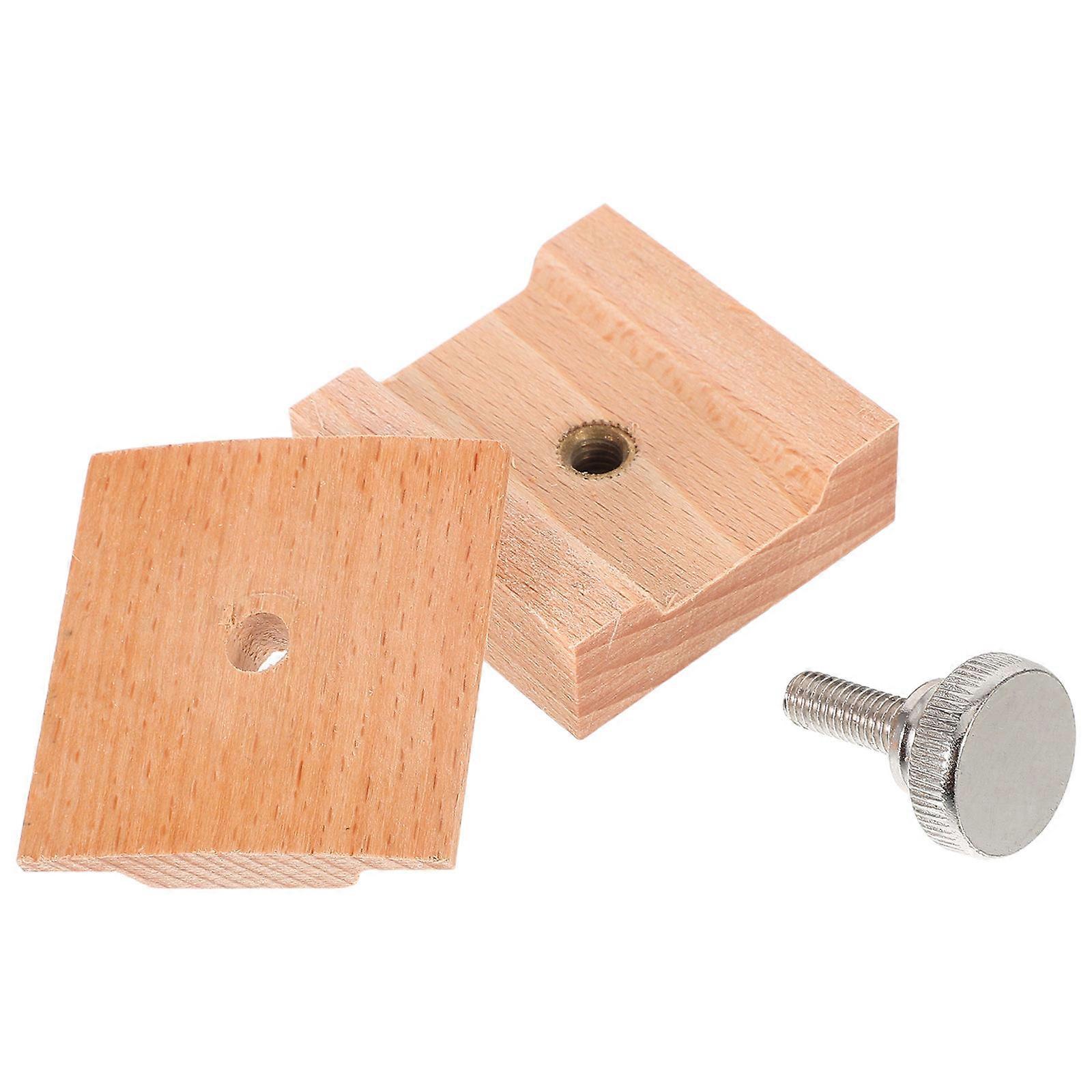 Khaki Wooden Sandpaper Block for Polishing 3Pcs Hand Sander for DIY Projects