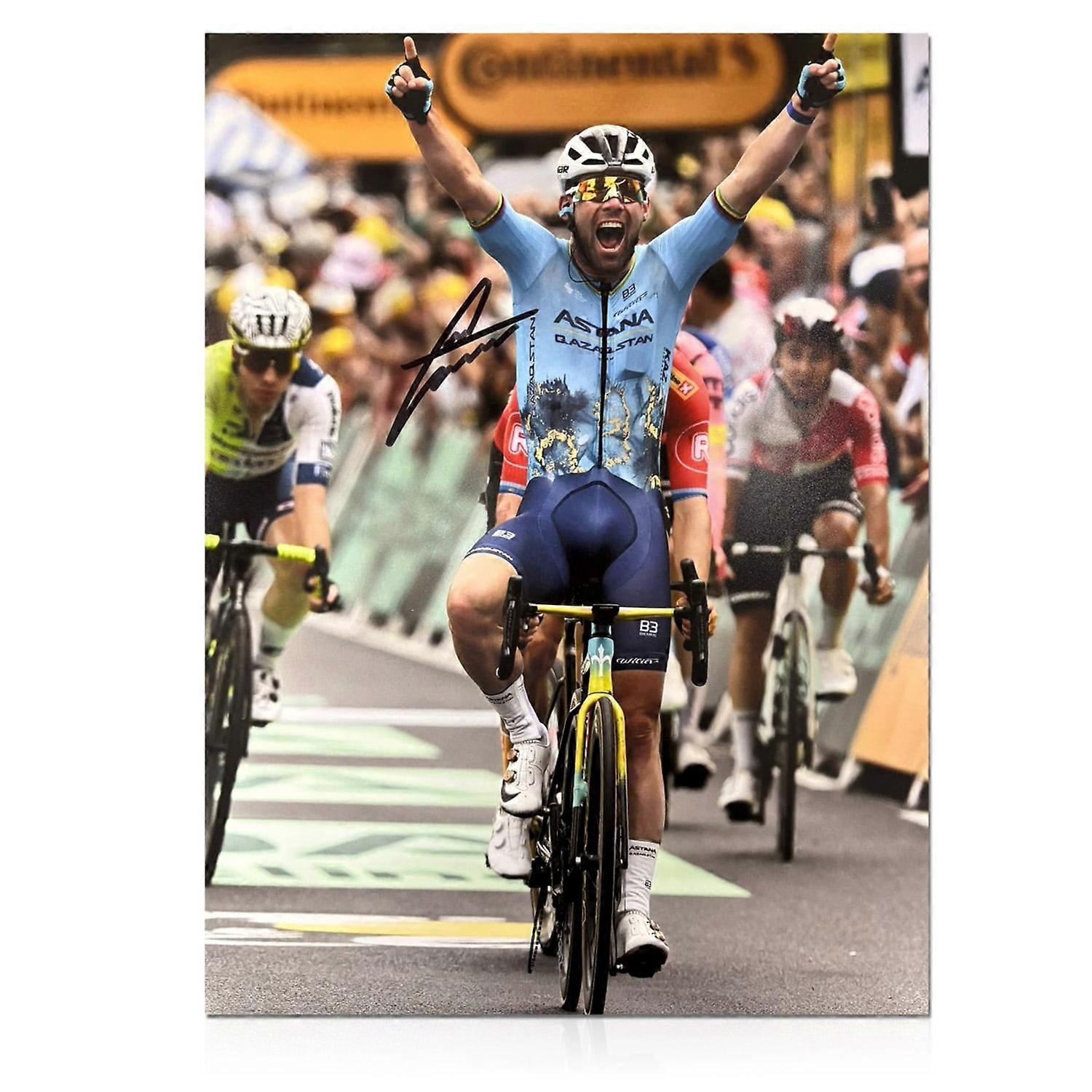 Mark Cavendish Signed Cycling Photo: 35th Stage Win Victory