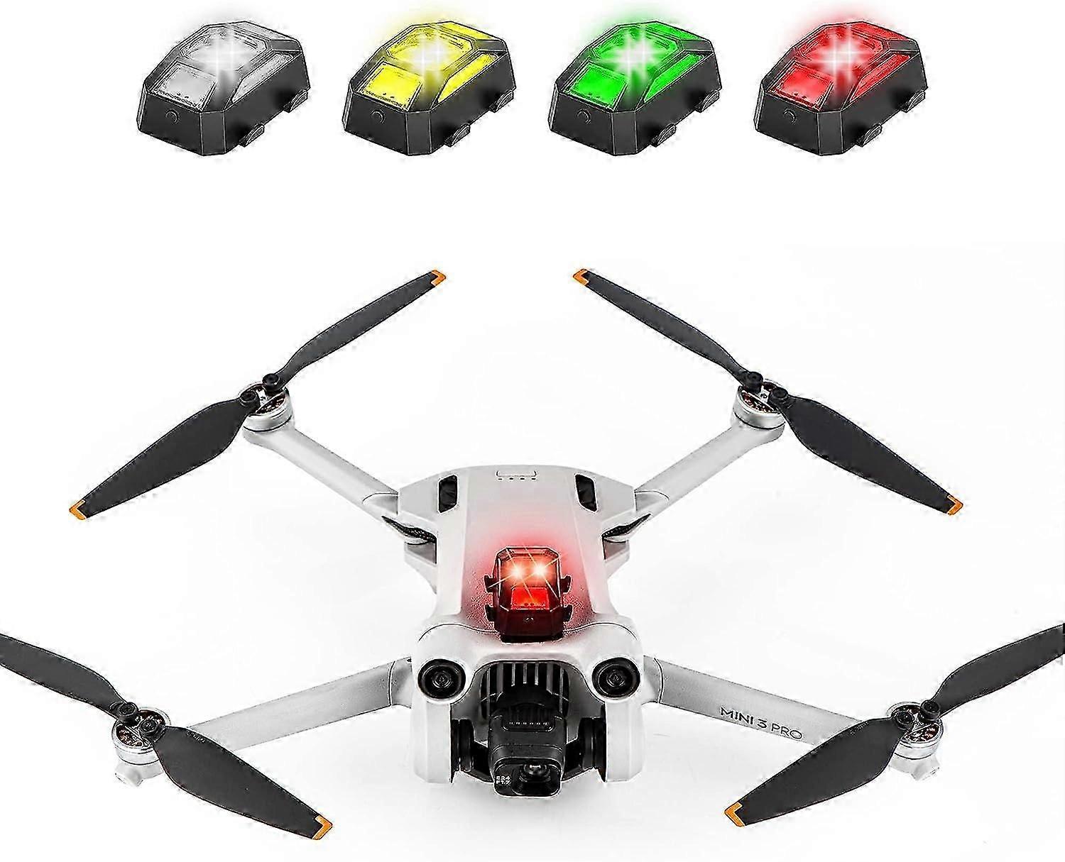 Drone Strobe Lights FAA Anti-Collision Lighting Light Night Flight Lights with 4 Colors for DJI Mini 3 Pro/Air 2S/Mini 2/Mavic Air 2/Mavic Mini/Mavic