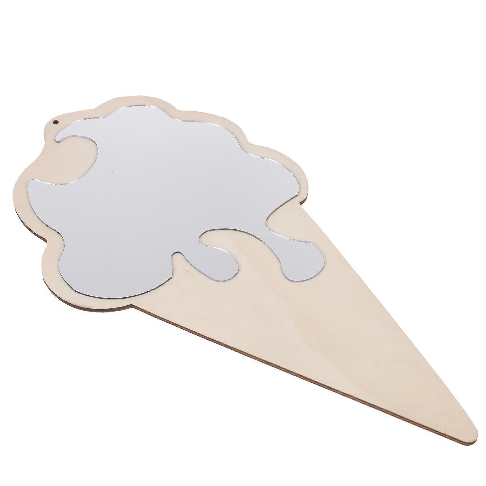 Clear Mirror Decorative Mirror for Home Photography Prop 3Pcs