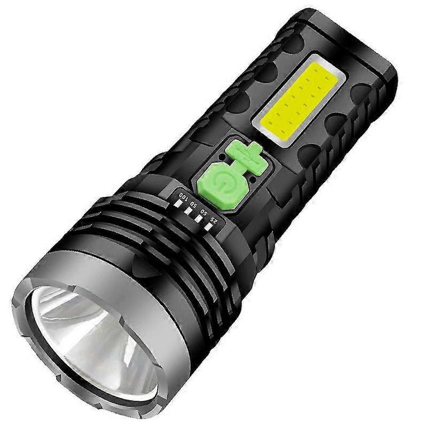Led Rechargeable Flashlights, Flashlights USB Rechargeable , Bright LED Flashlight Battery Powered with Usb Charger, Waterproof Handheld Flashlights w
