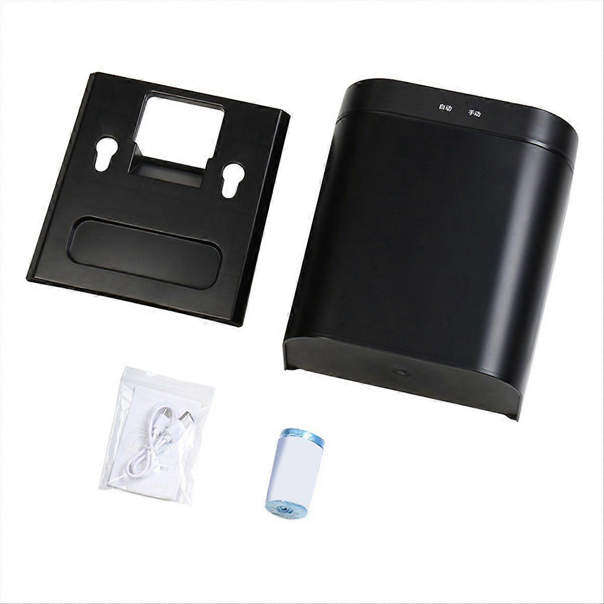 Car Automatic Clamshell Trash Bin Hanging Vehicle Garbage Square Pressing Trash for Alphard 40/30 Series Dedicated