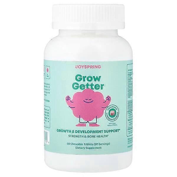 JoySpring, Grow Getter, 4+ Years, Fruit Punch, 60 Chewable Tablets