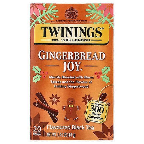 Twinings, Flavored Black Tea, Gingerbread JoyÃÂÃÂÃÂÃÂÃÂÃÂÃÂÃÂ®, 20 Tea Bags, 1.41 oz (40 g)