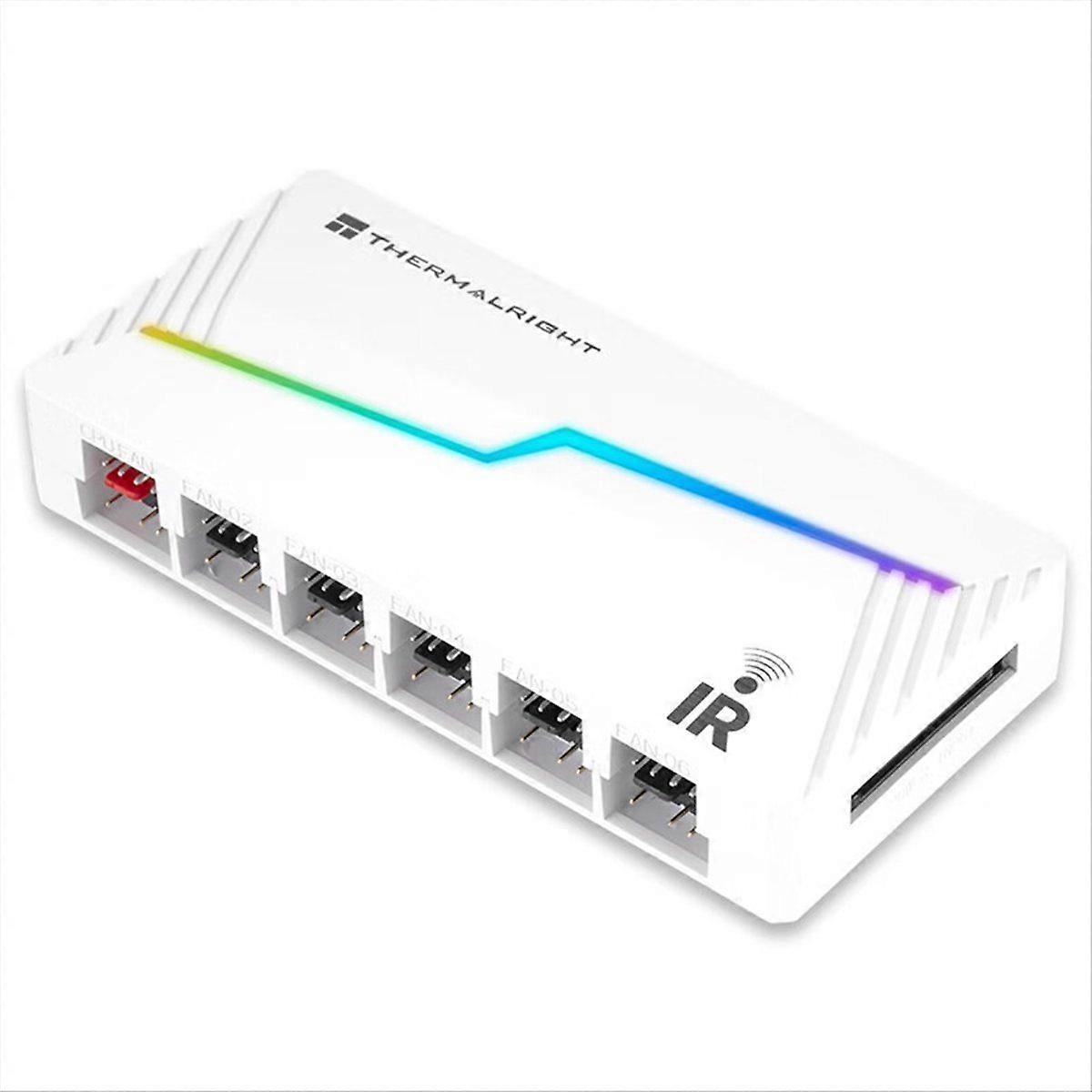 TL-ARGB & FAN HUB Computer Fan Hub,ARGB and PWM Light and Speed Synchronization/Included Remote Control