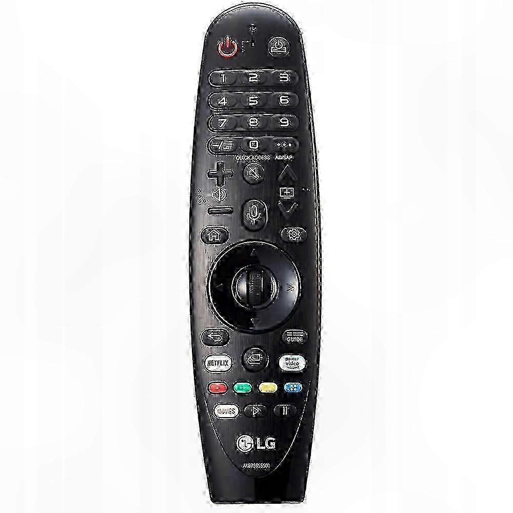 Black Universal TV Remote Control for Smart TVs, Model AKB75855501 Replacement