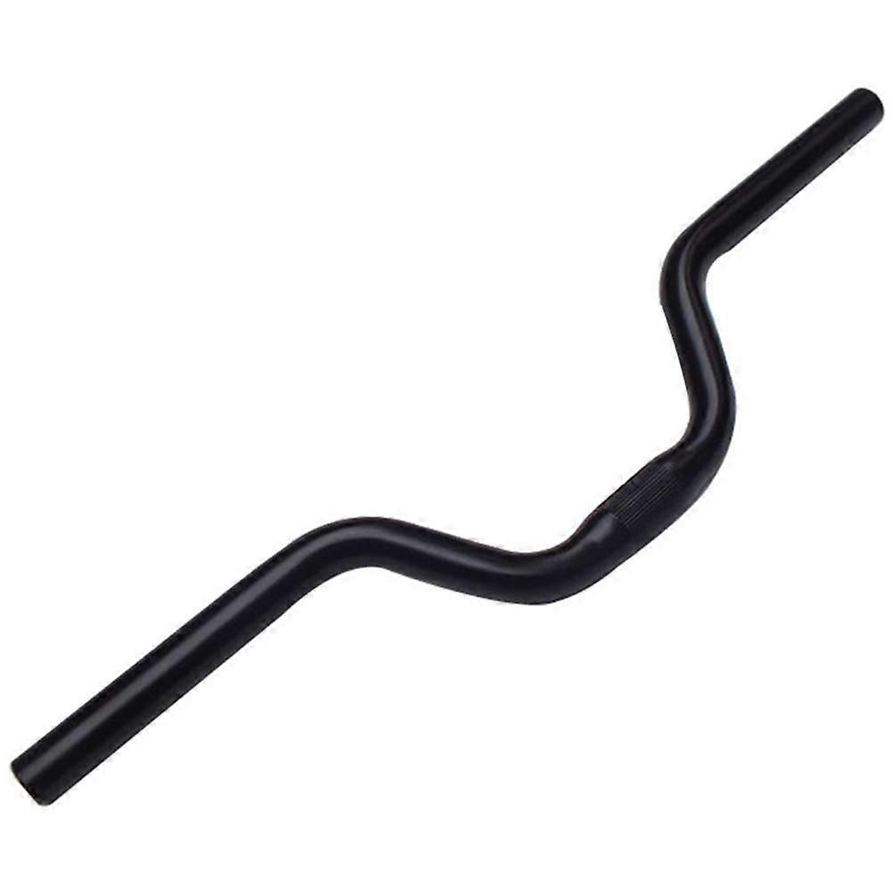 25.4X520mm Bicycle Handlebar Riser Bar Ultra Light Horizontal Bent Handlebar Black