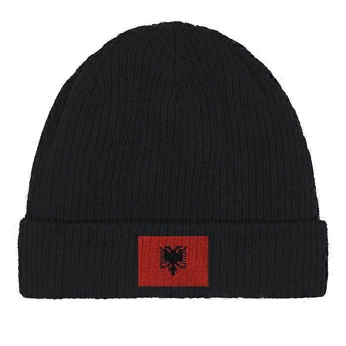 Albanian Flag Cap in Black