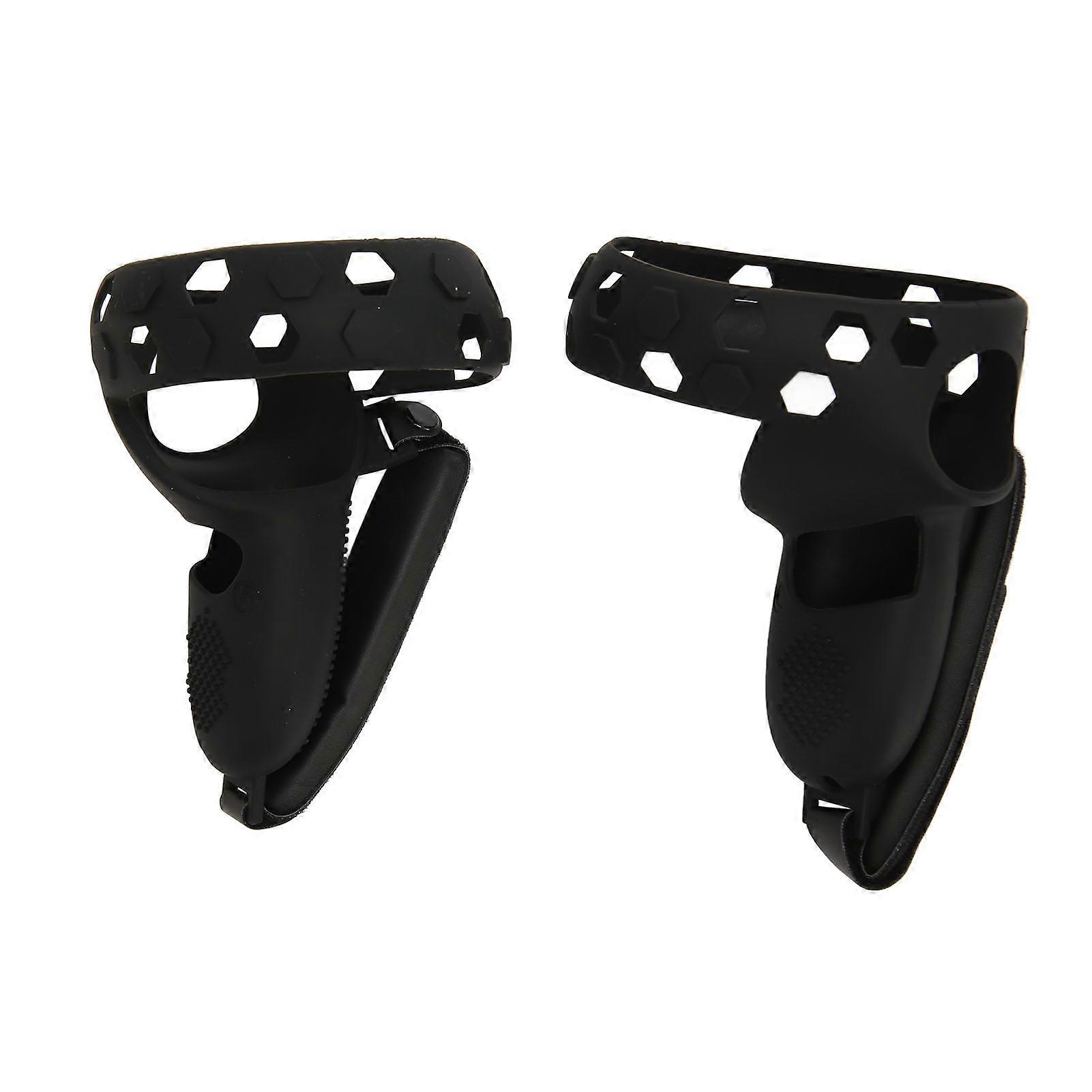 Silicone Controller Cover for Quest 2 Prevent Slip Drop Resistant Protective VR Controller Grip Cover with Wrist Strap