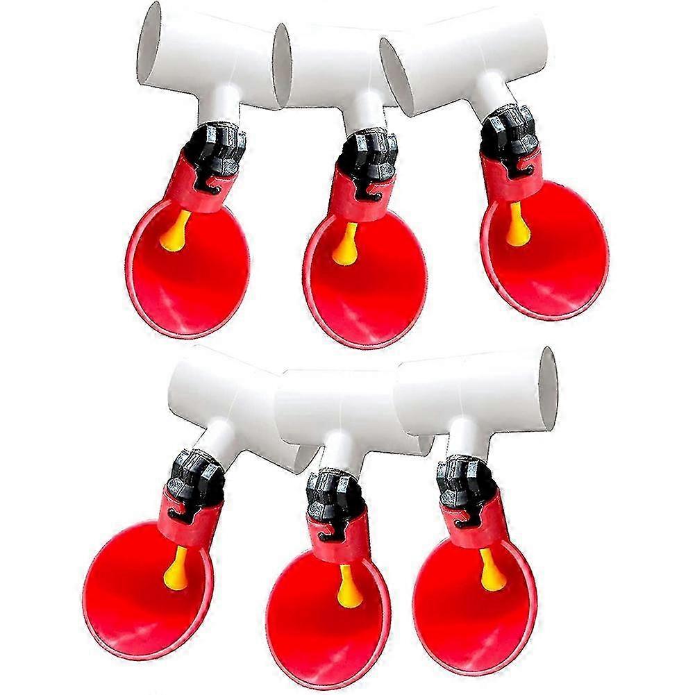 25-26 Chicken Waterer Cups, Chicken Waterer Feeder Tee Fittings, Automatic Chicken Waterer for Chicken Du