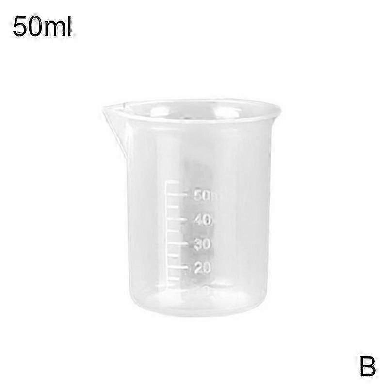 25-500ml Small Measuring Cup Transparent Jug Tool Kitchen Beaker Plastic U2W