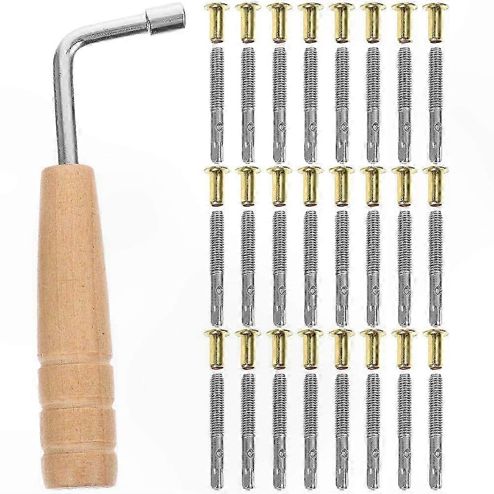 Lyre Harp Tuning Kit with Tuning Pins and Wrench for Replacement
