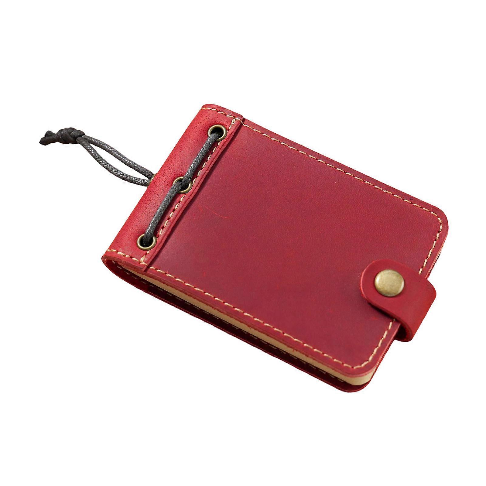 Thin Pocket Size Notebook Enhanced Durability Everyday Carry Business Academic Setting For Drawing Notes Sketching  Burgundy