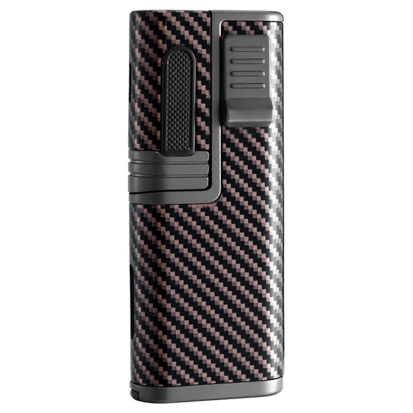 Refillable Butane Jet-Torch Lighter with Cigars Punch Windproof, Precise Ignition for Men, Outdoor Camping & Travel