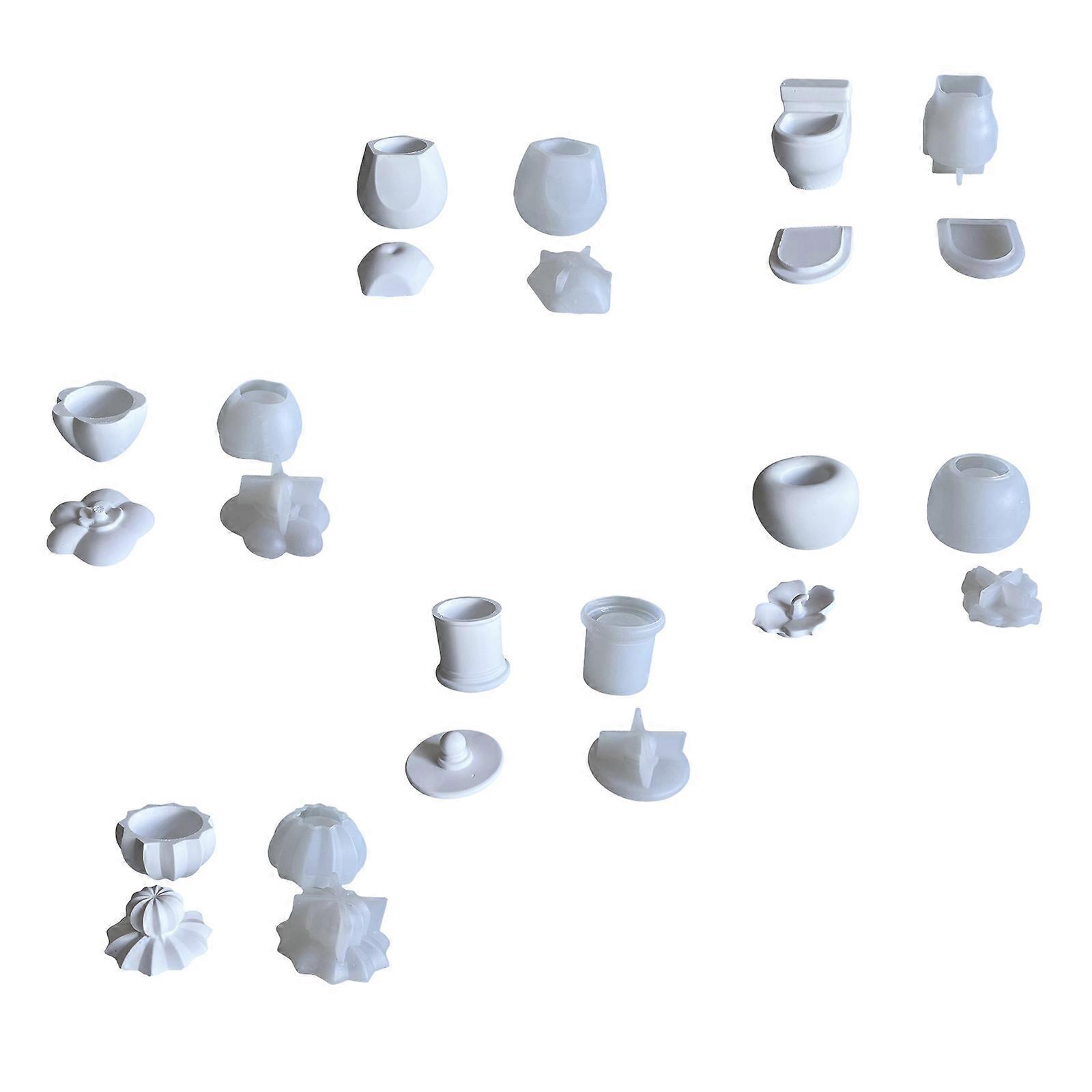 Flexible Silicone Mold Easy Release for Unique Toilet Persimmon Shaped Storage Jars Portable for Craft Enthusiasts Multicolor