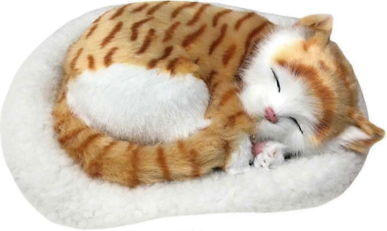 لعبة قطط واقعية ، محاكاة نوم التنفس مع حصيرة مضمنة