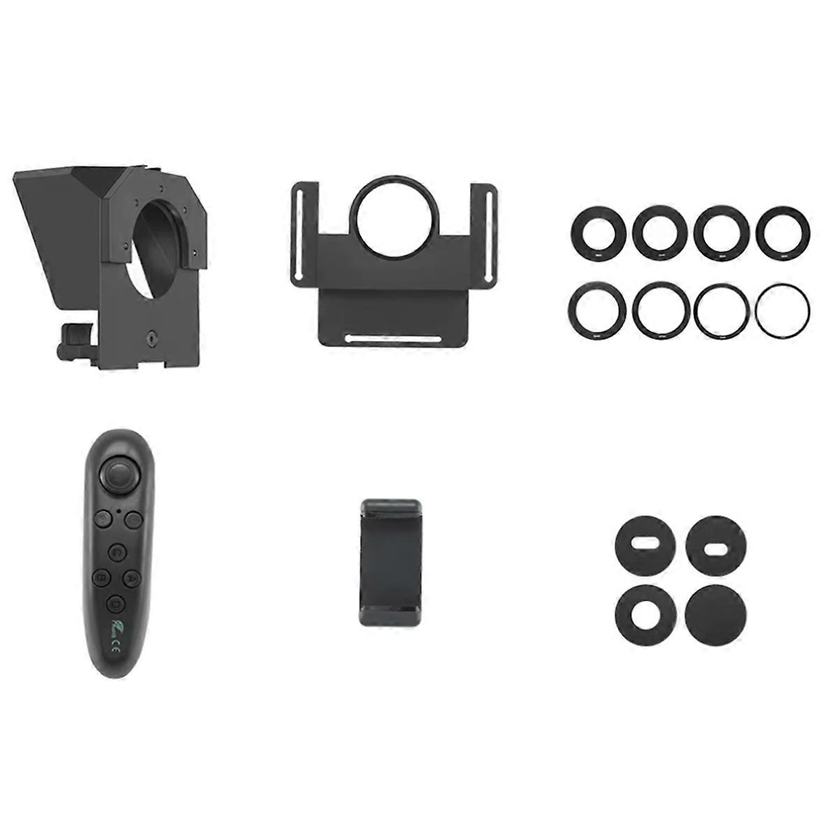 Ambitfui Phone and DSLR Recording Mini Teleprompter Portable Mobile Teleprompter Artifact Video with Remote Control