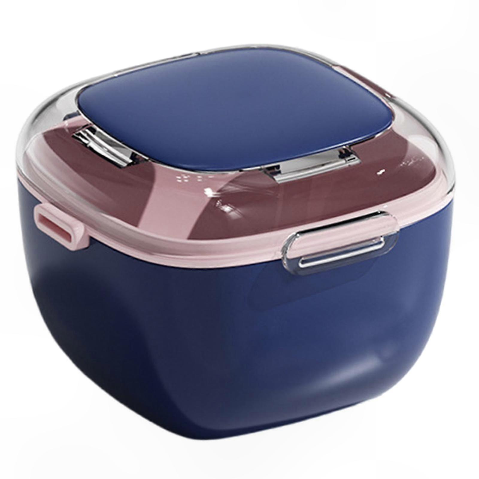 Portable Denture Case with Drainage, Travel-Friendly for Adults & Seniors, ABS PP Material, Yellow