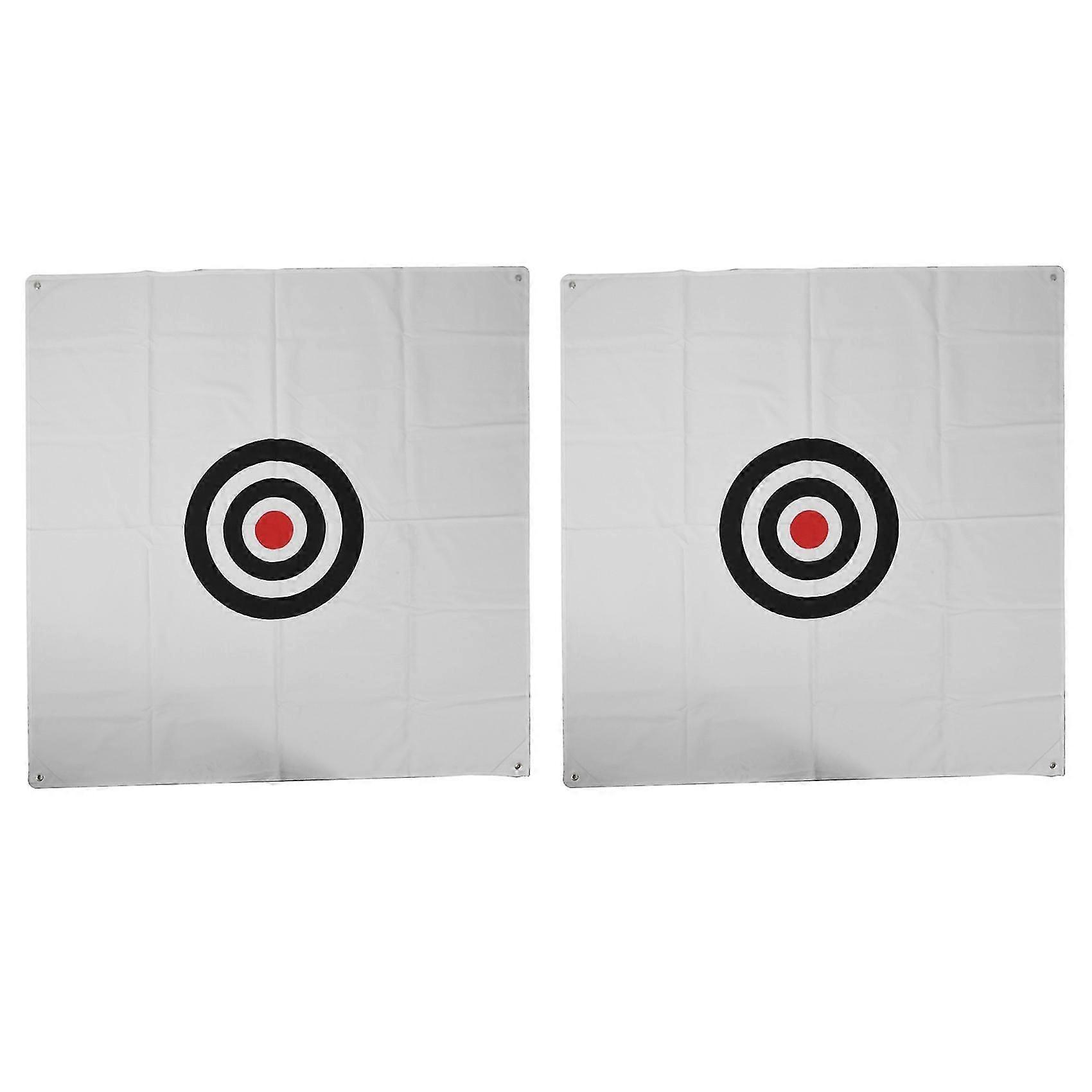 2x Golf Net Hitting Cage Practice Net Indoor Outdoor High Impact Double Back Stop With Target Train